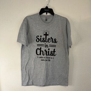 Next Level Apparel Heather‎ Gray Christian Tee